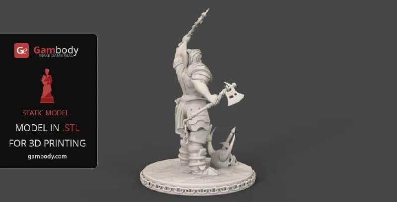 STL - Barbarian Gambody 2 render 3