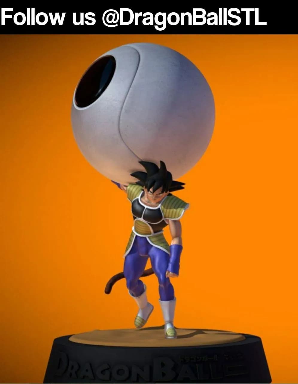 STL - Bardock con Bola de Dragón