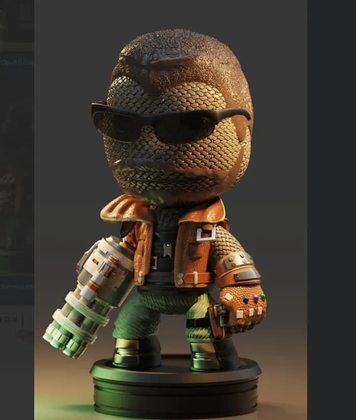 STL - barret render 1