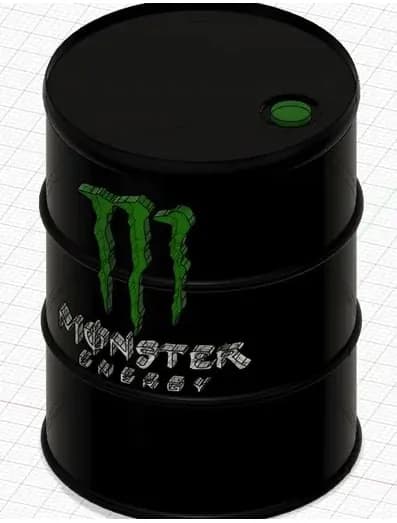 STL - Barril de Monster Energy