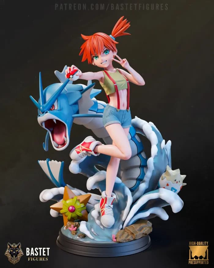 STL - bastet figures misty pokemon