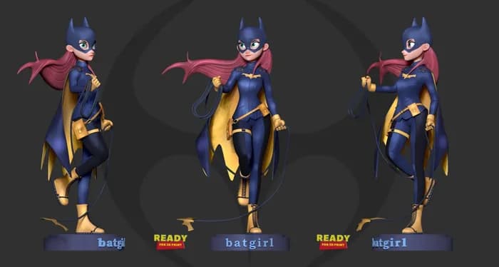 STL - bat girl render 2