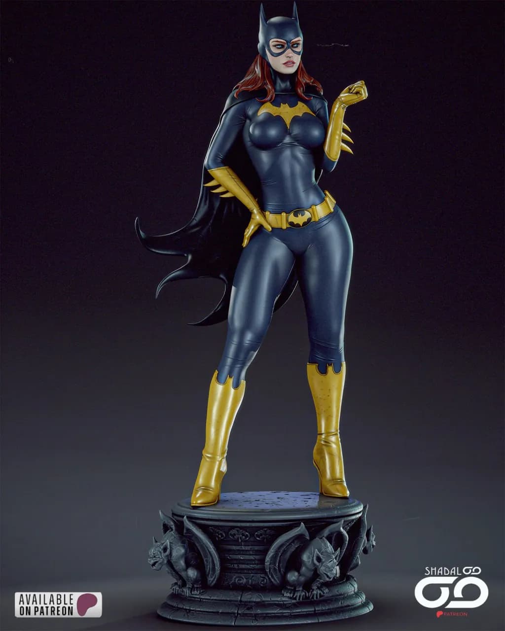 STL - Batgirl estilo Clásico render 2