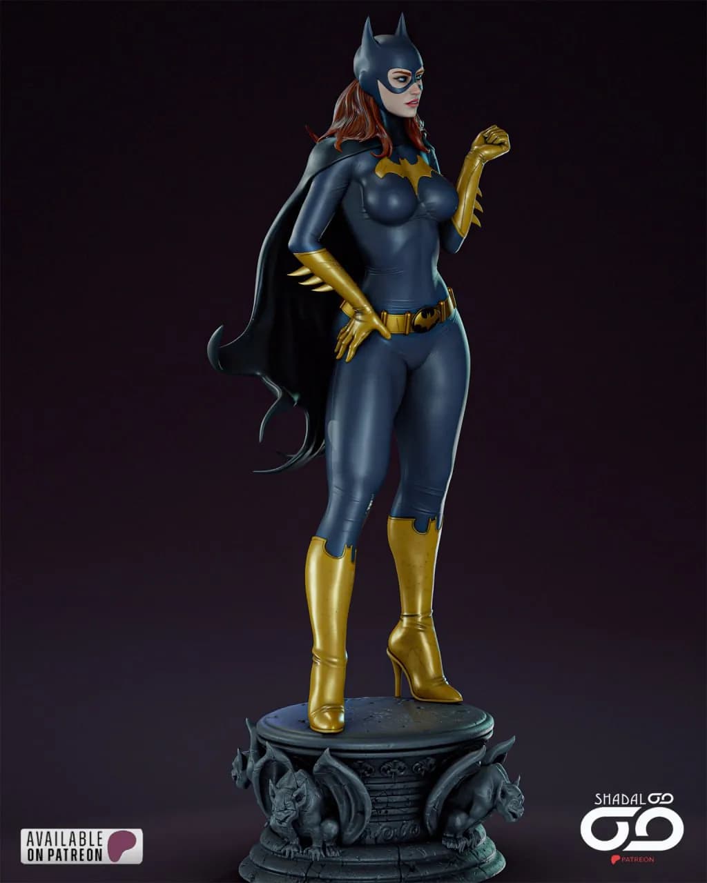 STL - Batgirl estilo Clásico render 4