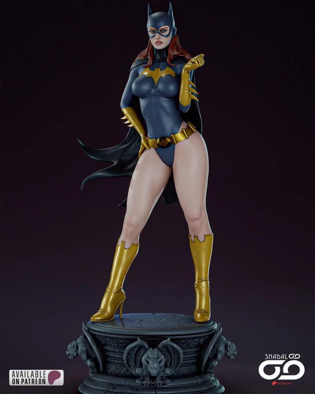STL - Batgirl estilo Clásico render 5
