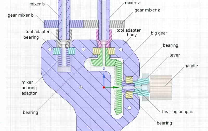 STL - Batidora Manual de Varillas render 4