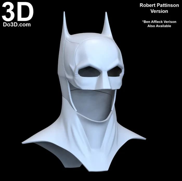 STL - batman 2021 printable helmet cowl