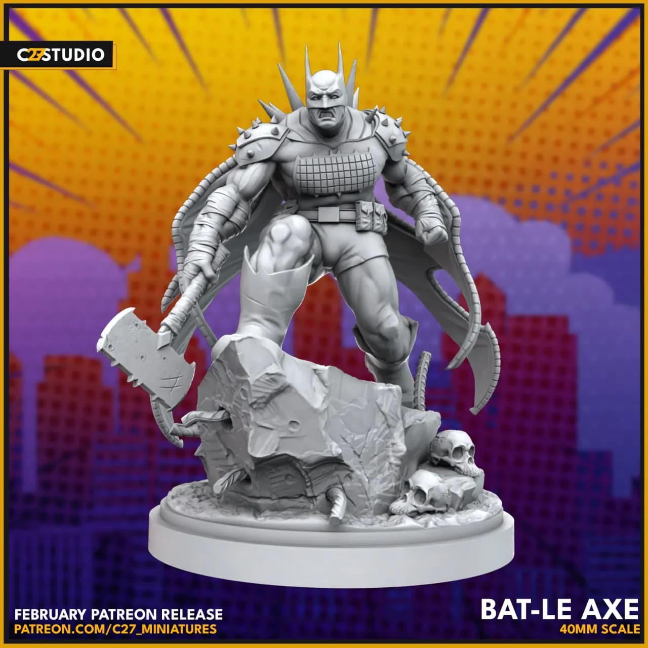 STL - Batman Absoluto render 3
