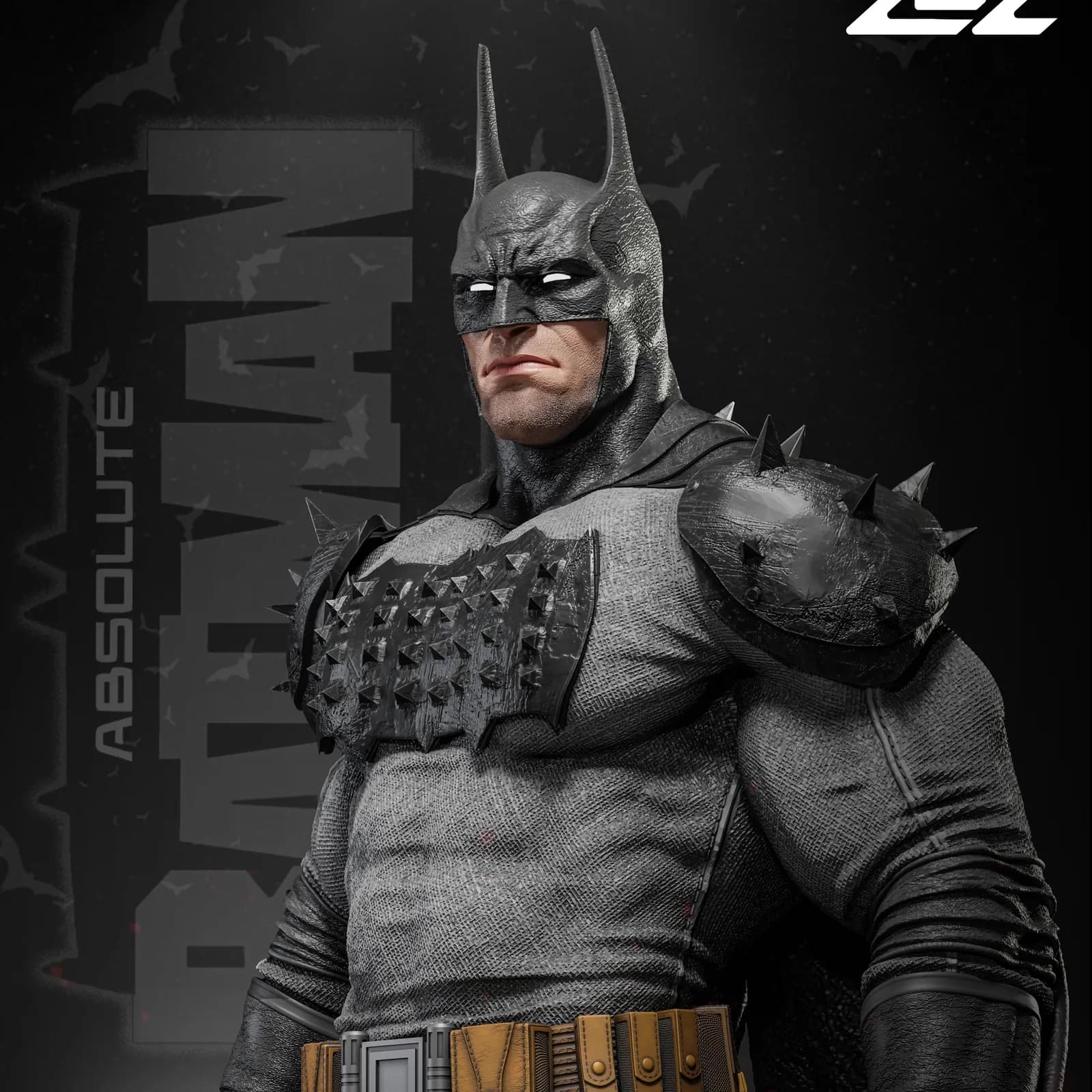 STL - Batman Absoluto Busto render 3