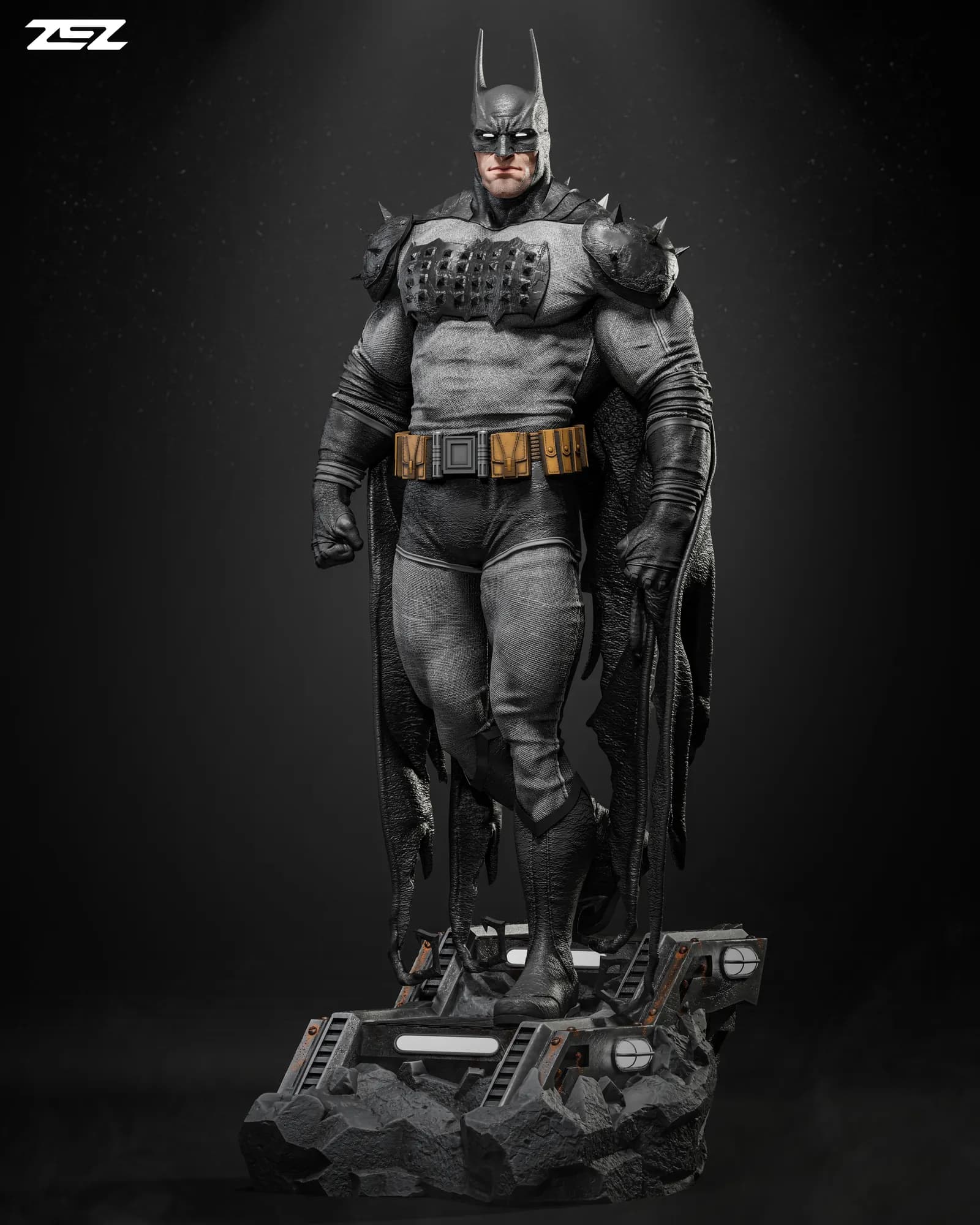 STL - Batman Absoluto Busto render 5