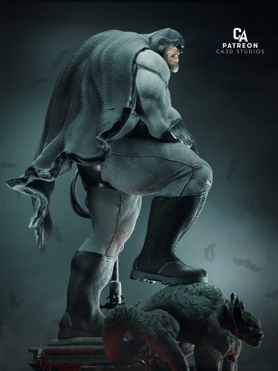 STL - Batman Busto Estilo Comic