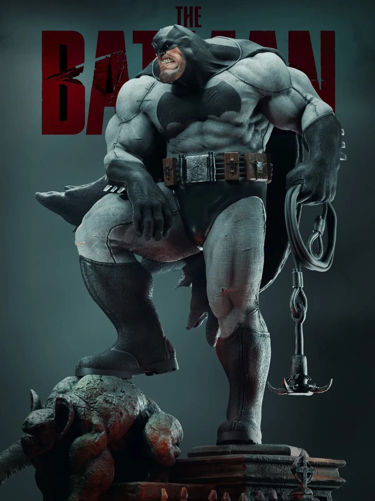 STL - Batman Busto Estilo Comic