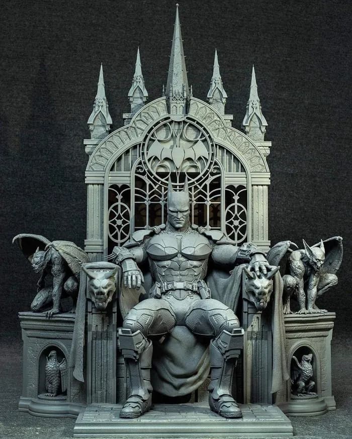 STL - Batman en el trono render 2