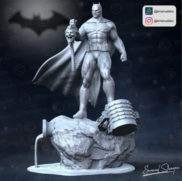 STL - batman lamp