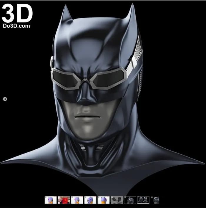 STL - batman mask and goggles from do3d