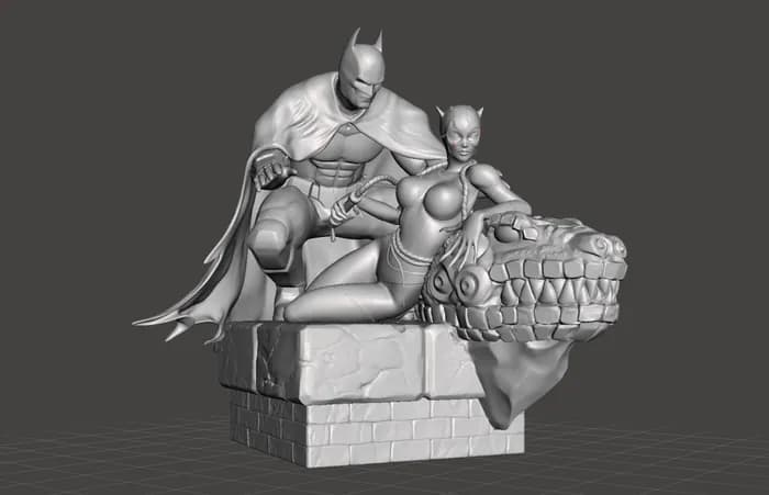 STL - batmancatwoman stla
