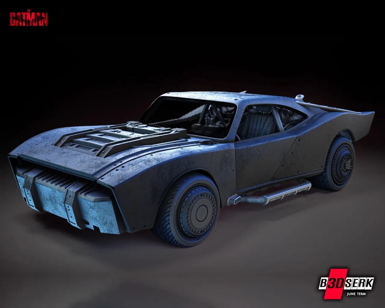 STL - Batmobile de "The Batman" render 2