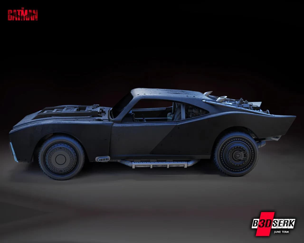 STL - Batmobile de "The Batman" render 3