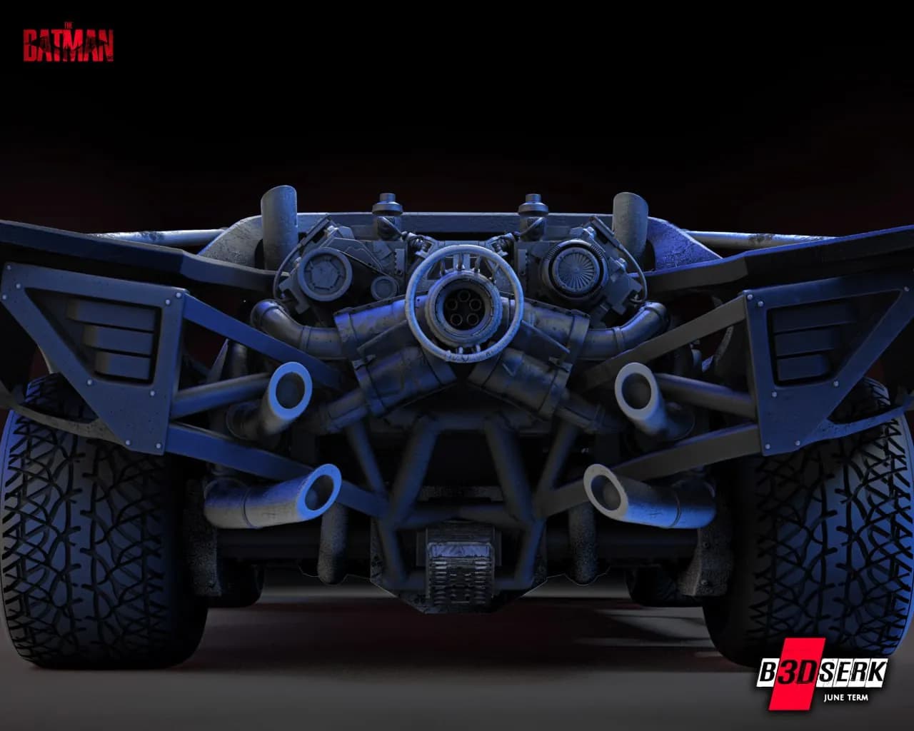 STL - Batmobile de "The Batman" render 5