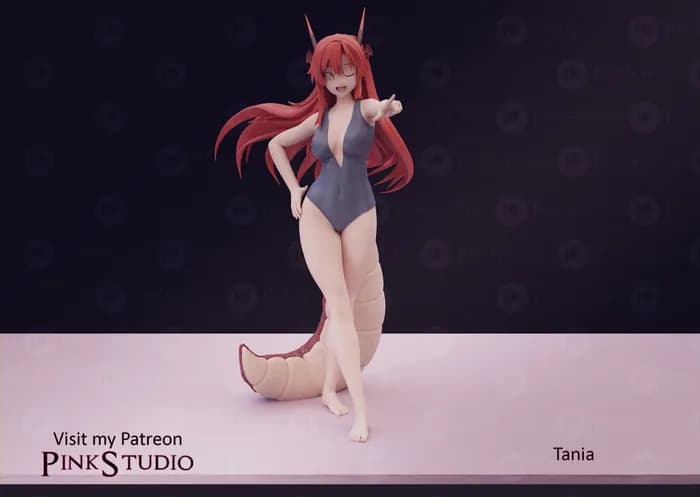 STL - beast tamer tania render 2