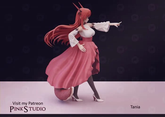 STL - beast tamer tania render 3