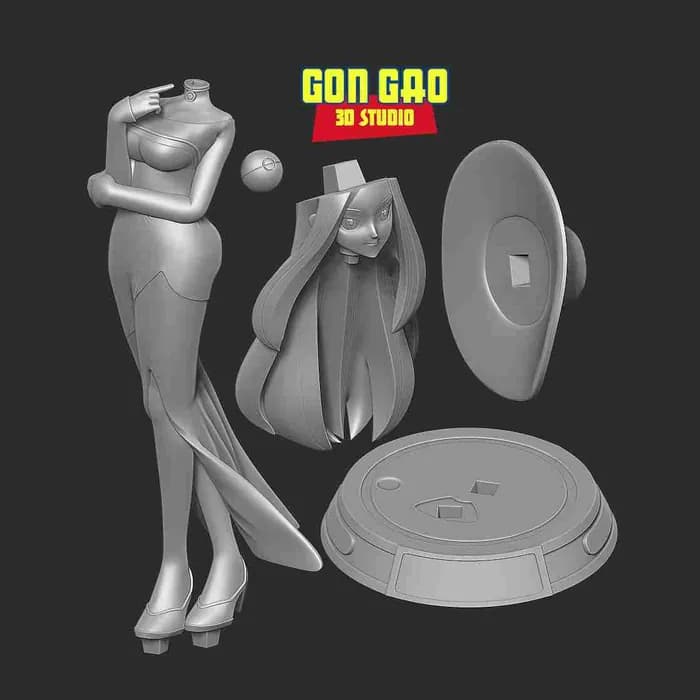 STL - beauty pokemon masters render 3