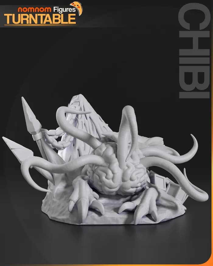 STL - Bebé Illithid Baldur's Gate 3 render 4
