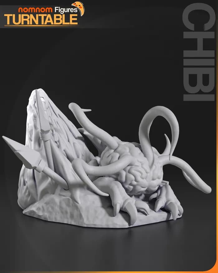 STL - Bebé Illithid Baldur's Gate 3 render 5