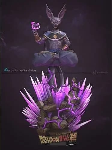 STL - Beerus Estatua Destruccion