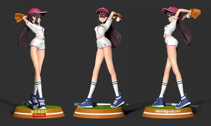 STL - beidou baseball render 3