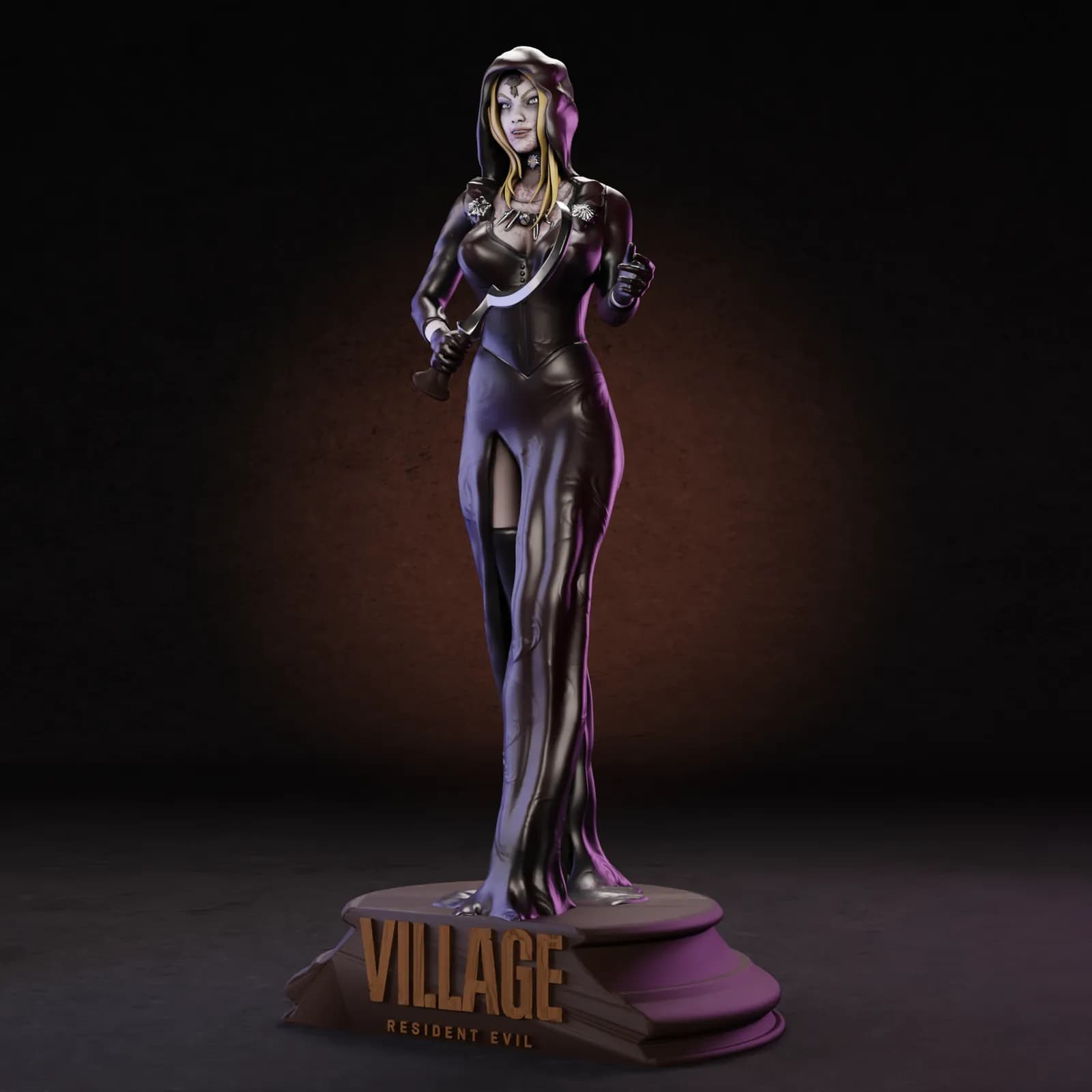 STL - Bela Dimitrescu Resident Evil render 3