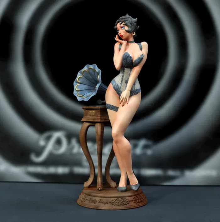 STL - Betty Boop con gramófono