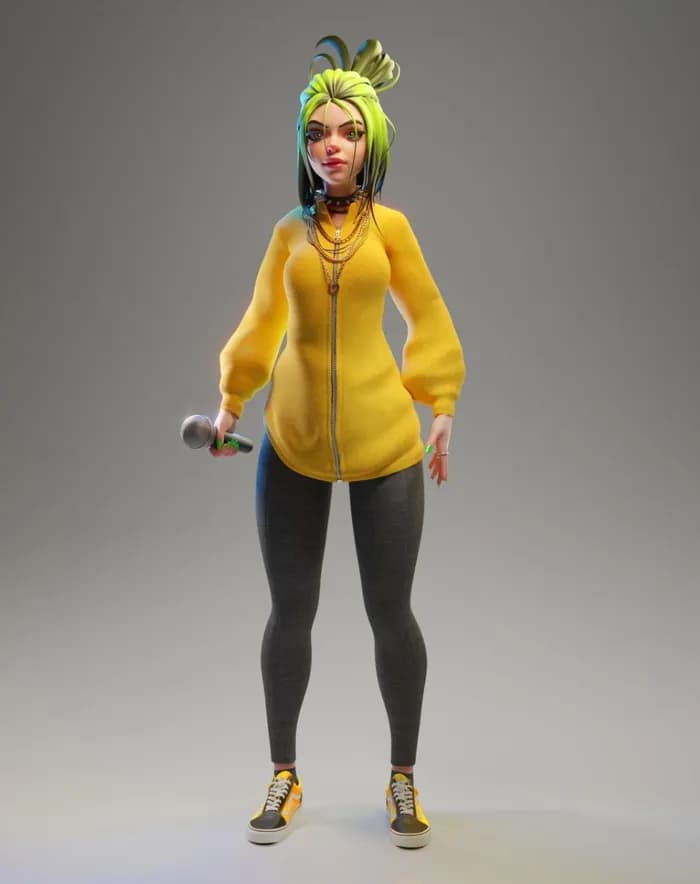 STL - billie eilish blender