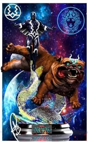 STL - Black Bolt y Lockjaw de Inhumans