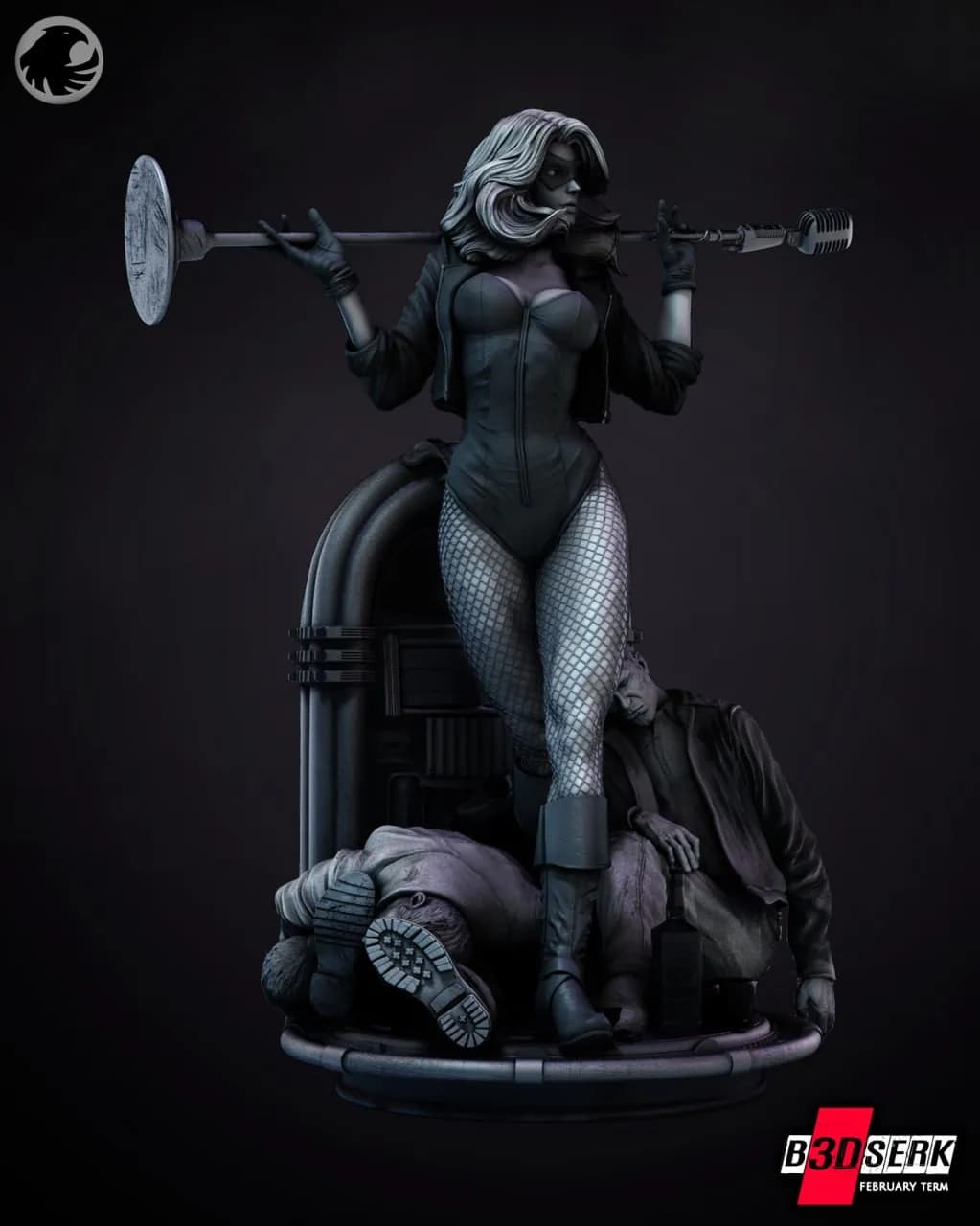 STL - Black Canary figura dinámica
