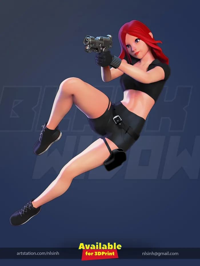 STL - black widow