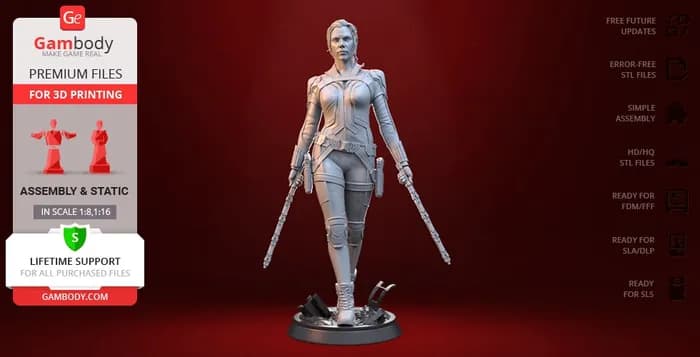 STL - black widow 2021
