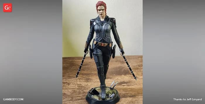 STL - black widow 2021 render 5