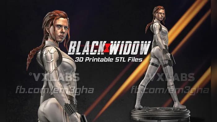 STL - Black Widow figura 2