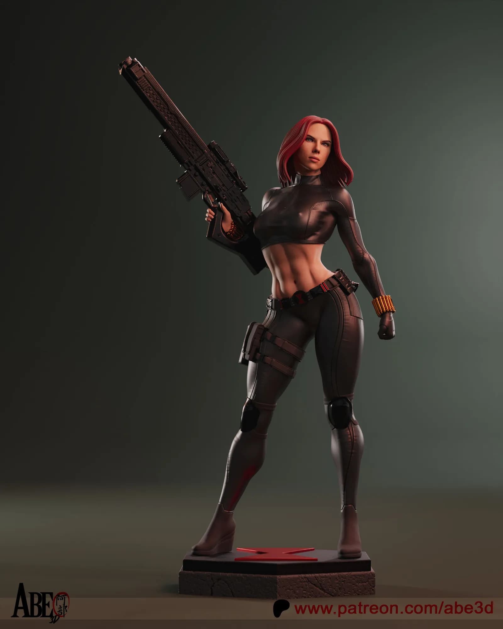 STL - Black Widow figura estatuilla