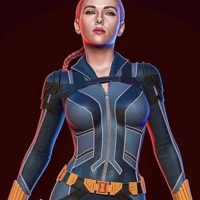 STL - Black Widow figura guerrera