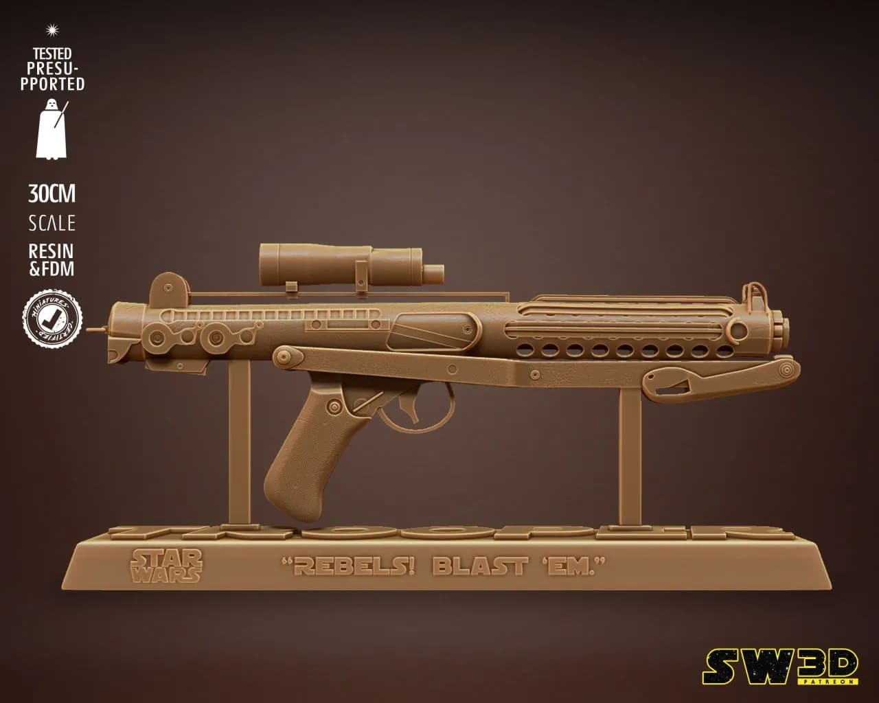 STL - Blaster E 11 Star Wars