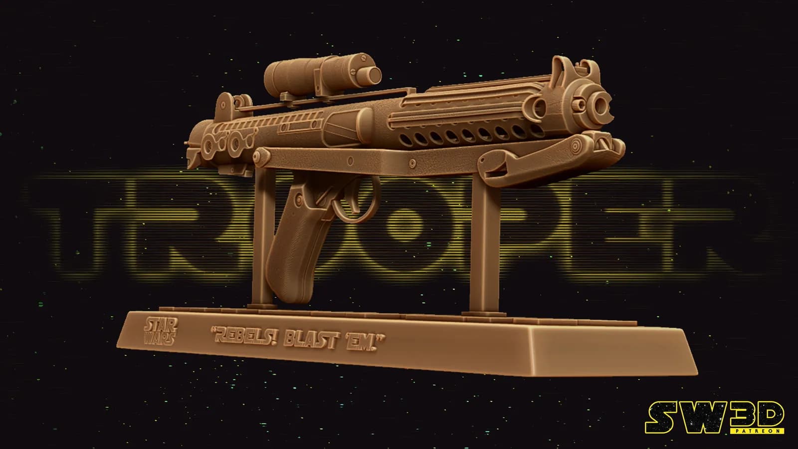 STL - Blaster E 11 Star Wars