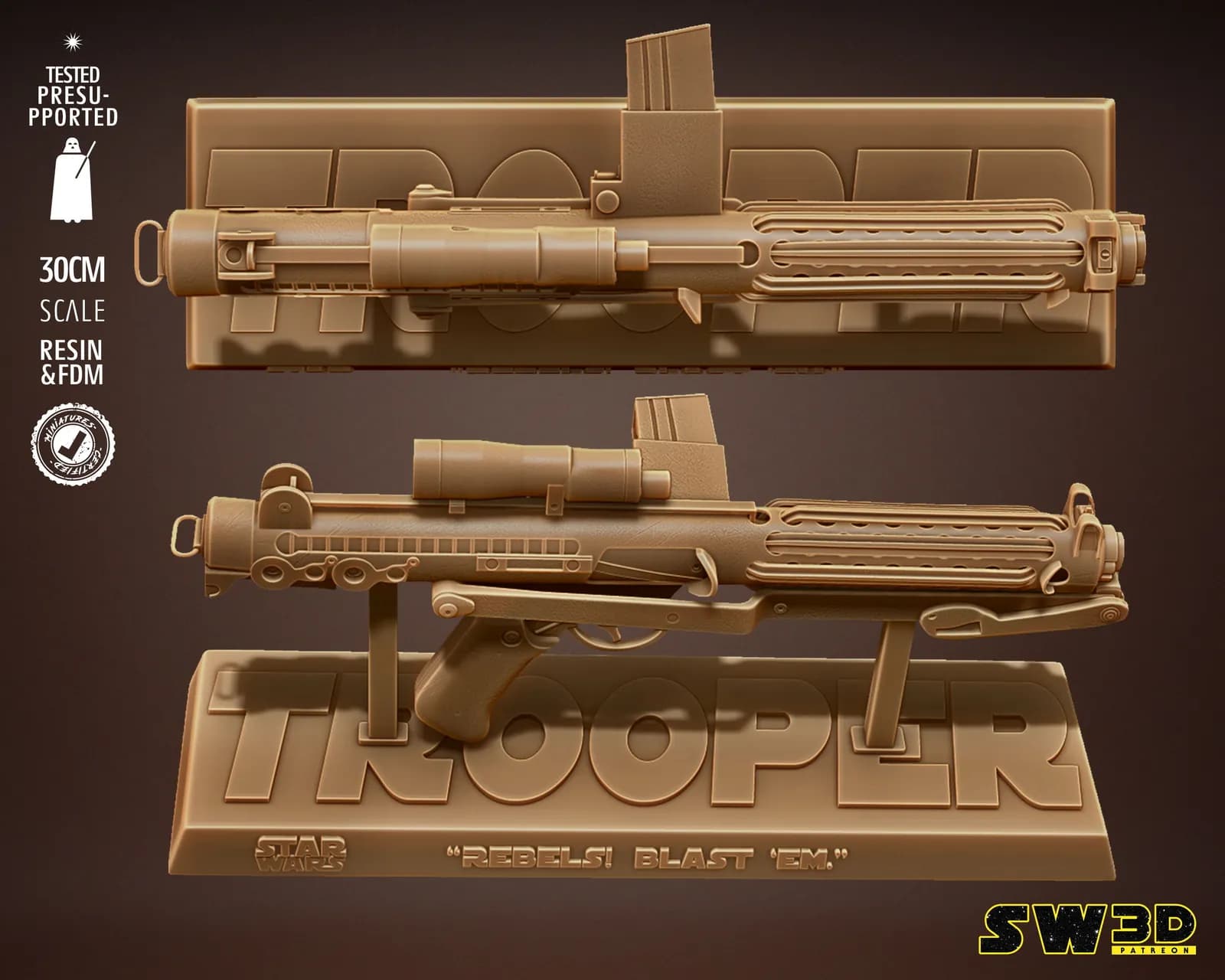 STL - Blaster E 11 Star Wars