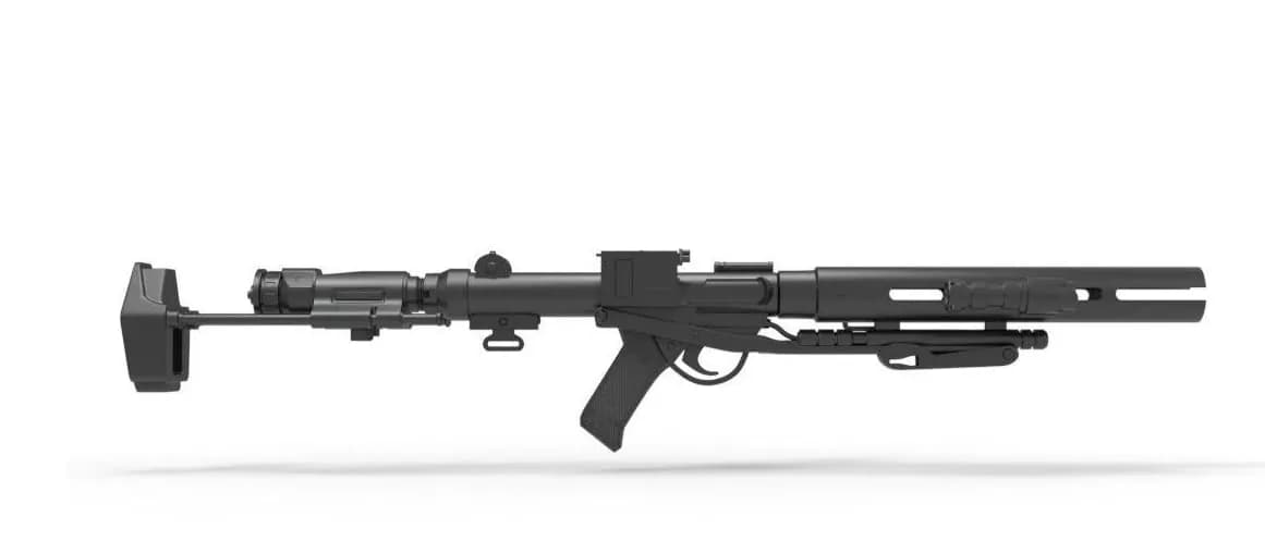 STL - Blaster E11D de Death Trooper