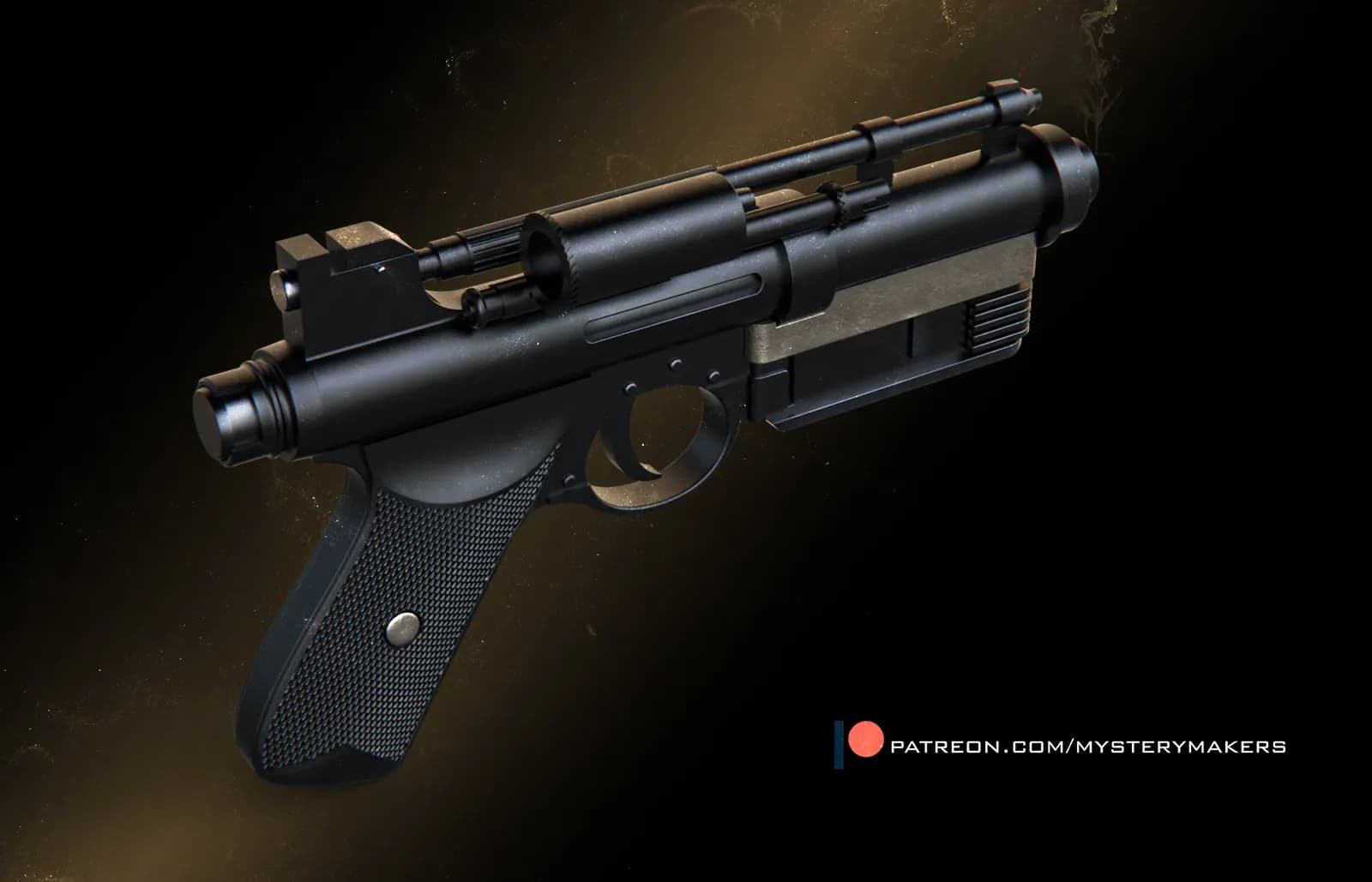 STL - Blaster Kenobi render 4