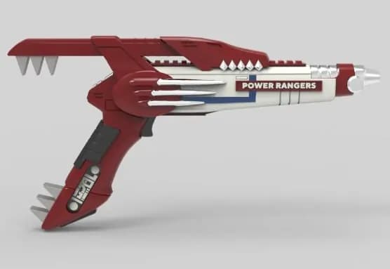 STL - Blaster Power Rangers Rojo