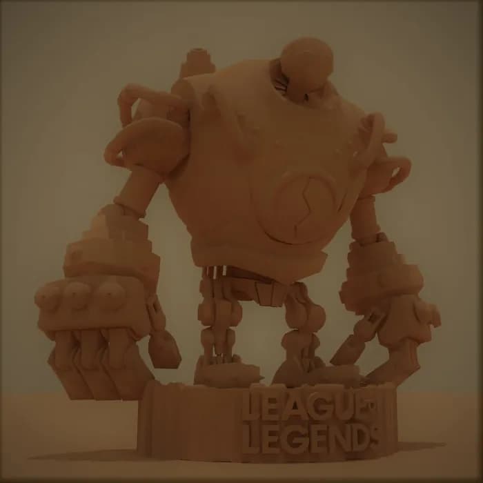 STL - blitzcrank with stand