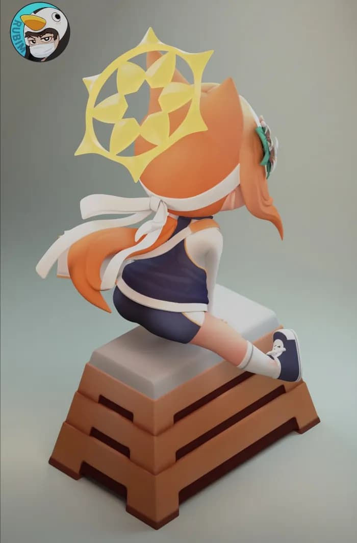 STL - blue archive gym marix render 2