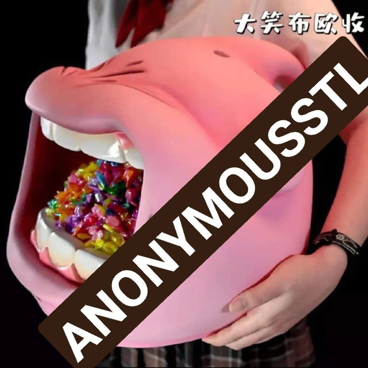 STL - Bolsa de caramelo Buu rosa